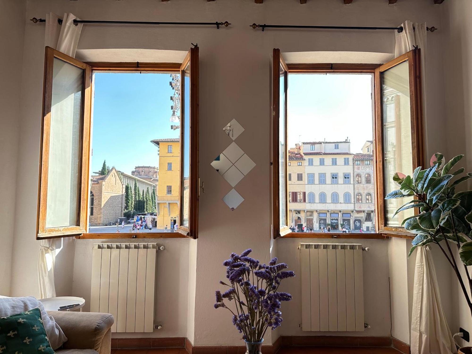 Ferienwohnung Luxurious View On Santa Croce Florenz Exterior foto